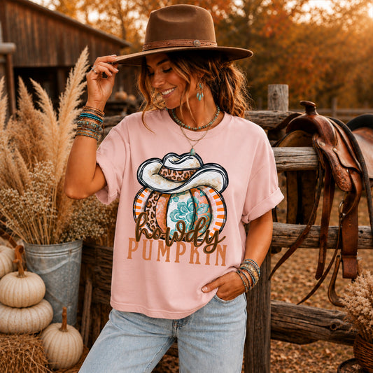 Howdy Pumpkin DTF Transfer
