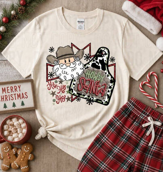 Howdy Santa DTF Transfer