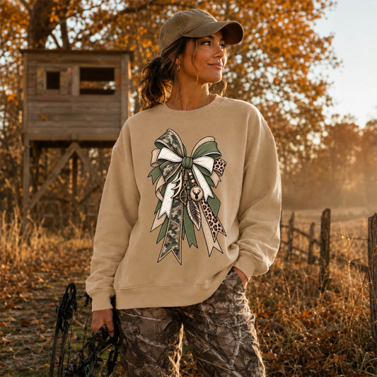 Hunting Ribbon Bow DTF Transfer