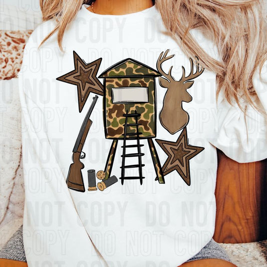 Hunting Collage DTF Transfer