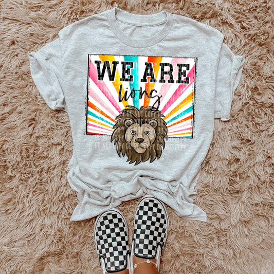 We Are Lions Mascot DTF Transfer