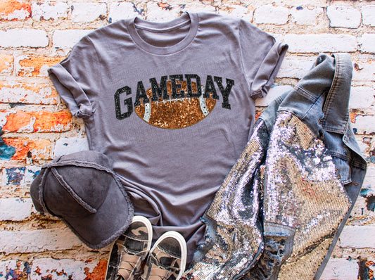 Game Day Sequined Faux DTF Transfer