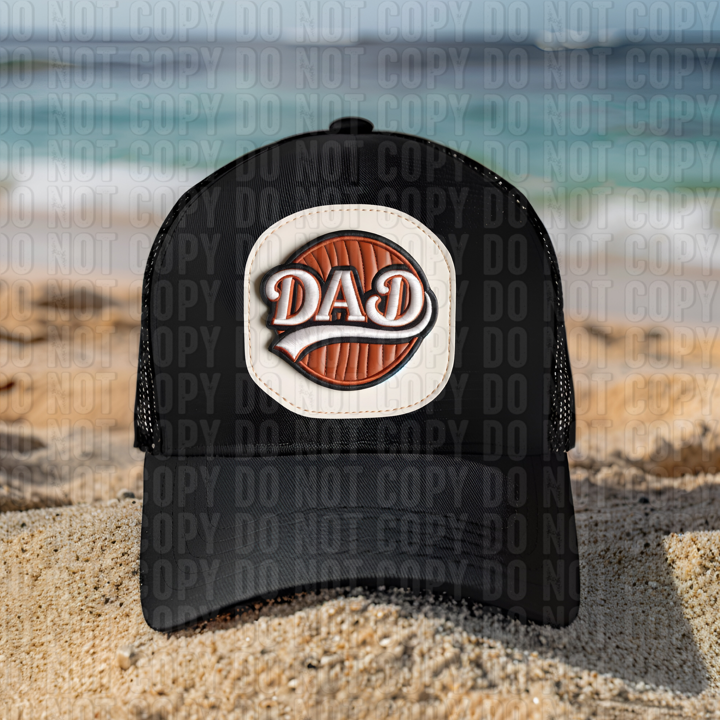 Dad Handwritten Hat Patch DTF Transfer