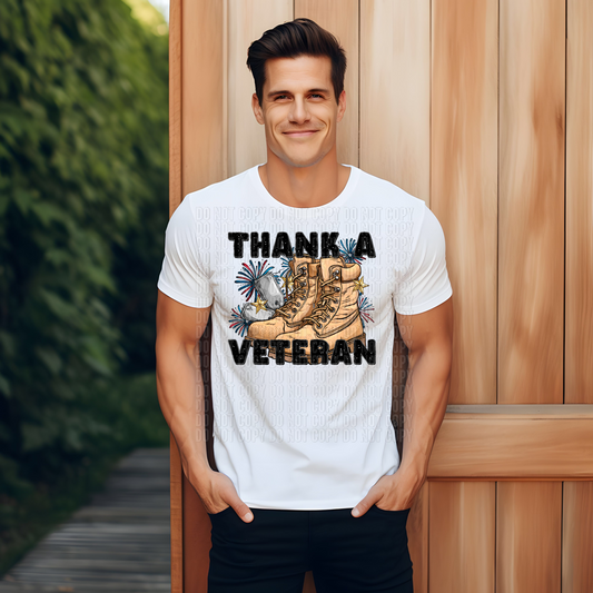 Thank A Veteran DTF Transfer