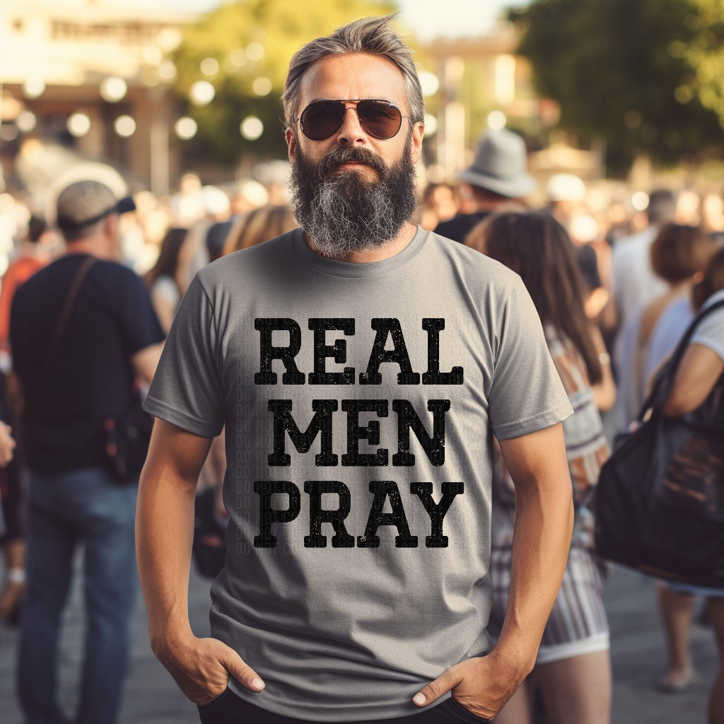 Real Men Pray DTF Transfer