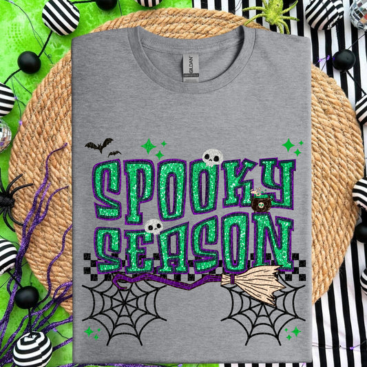 Spooky Season Faux Embroidery DTF Transfer