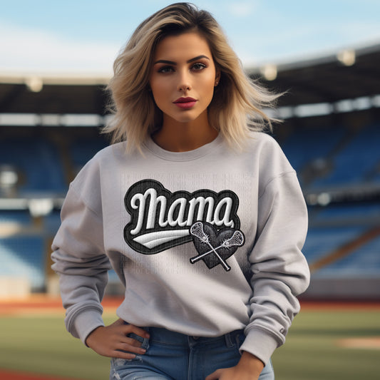 Varsity Mama Lacrosse Faux DTF Transfer