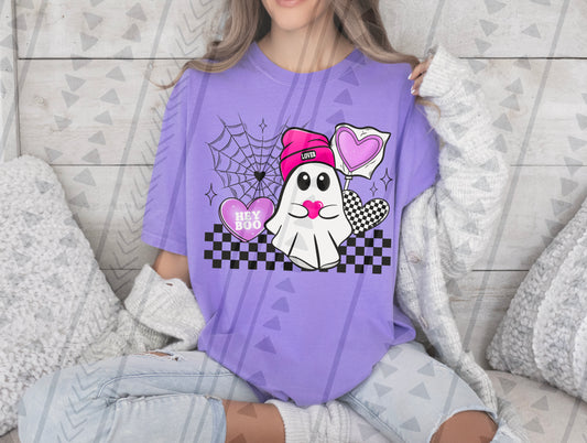 Hey Boo Valentine Ghostie DTF Transfer