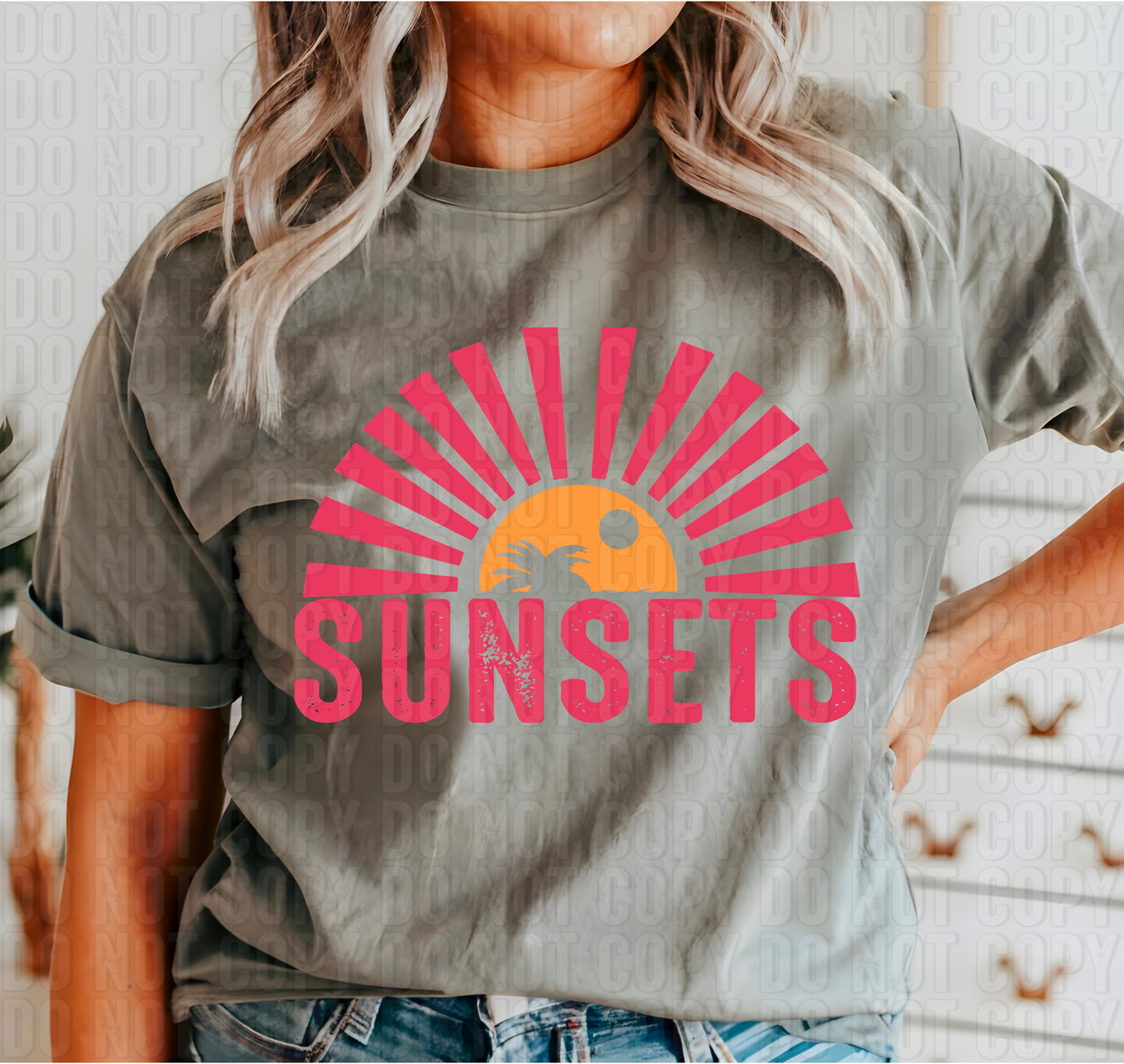 Sunsets Bright DTF Transfer