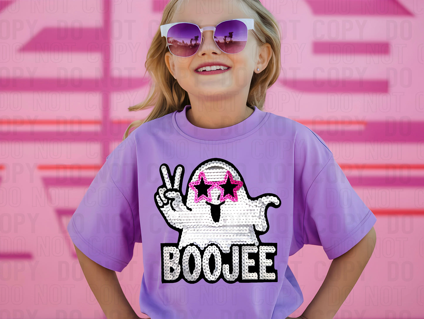 Boojee Sequined Ghost DTF Transfer