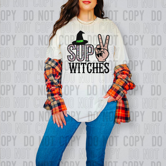 Sup Witches Sequined DTF Transfer