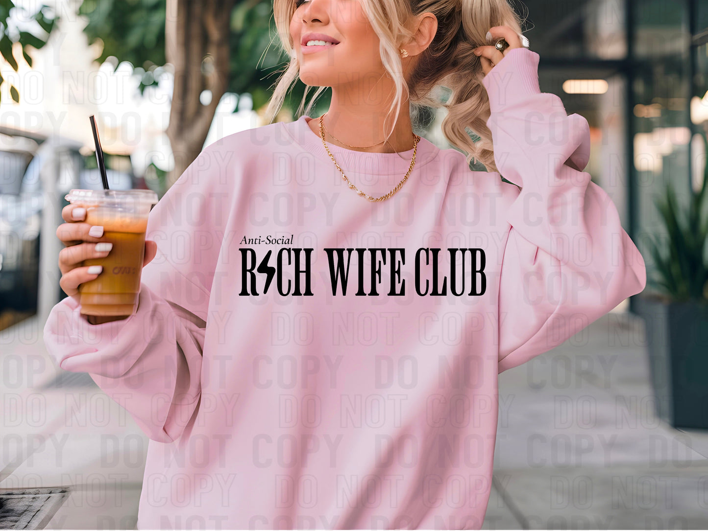 Anti Social Rich Wife Club DTF Transfer