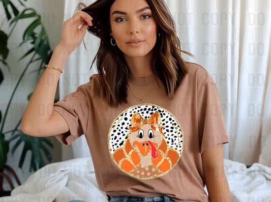 Turkey Circle Dalmatian Dots DTF Transfer