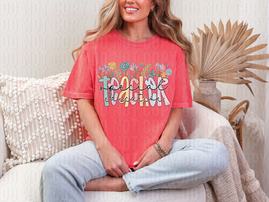 Teacher Special Ed Floral Easter DTF Transfer