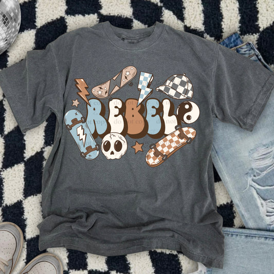 Rebel Checkered DTF Transfer