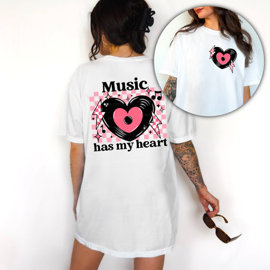 Music Has My Heart Front/Back DTF Transfer