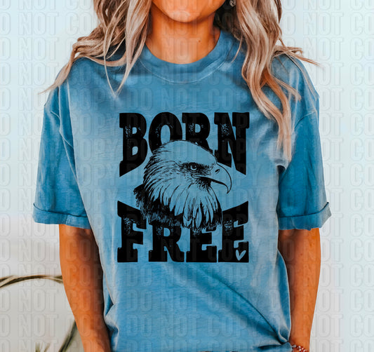 Born Free Eagle DTF Transfer