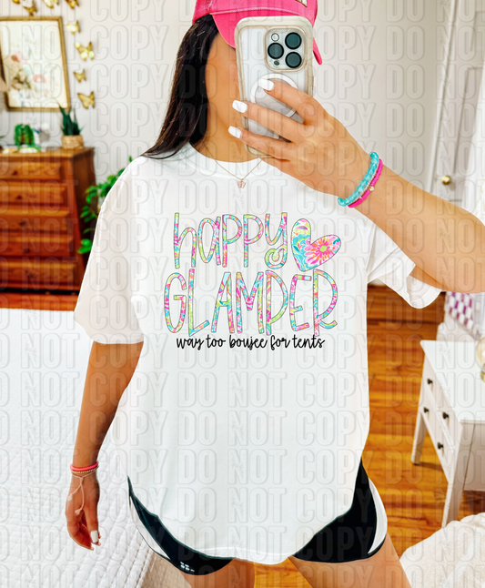 Happy Glamper Tropical Blooms DTF Transfer