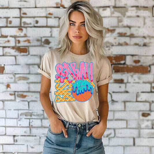 Basketball Drip Sporty Ball DTF Transfer