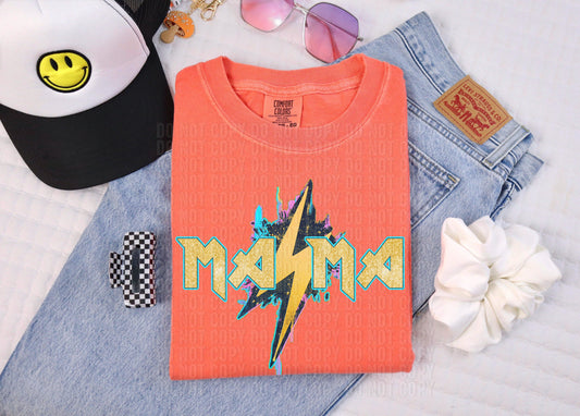 Mama Leopard Lightning Bolt DTF Transfer