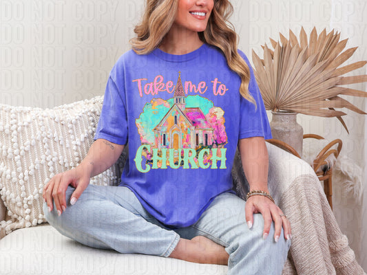 Take Me To Church DTF Transfer