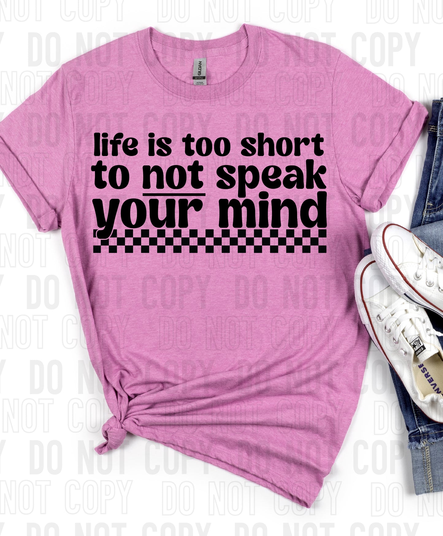 Life Is Too Short DTF Transfer