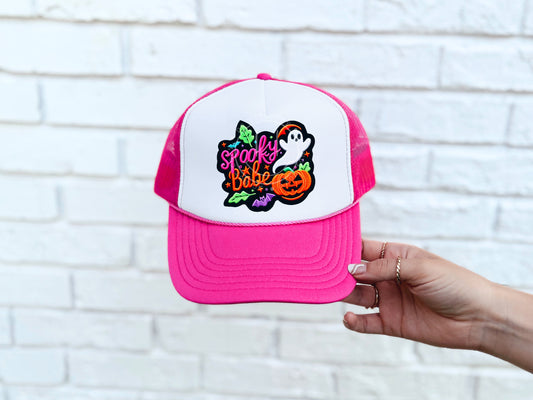 Spooky Babe Bright Hat Patch DTF Transfer