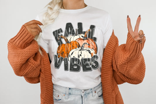 Fall Vibes Distressed DTF Transfer