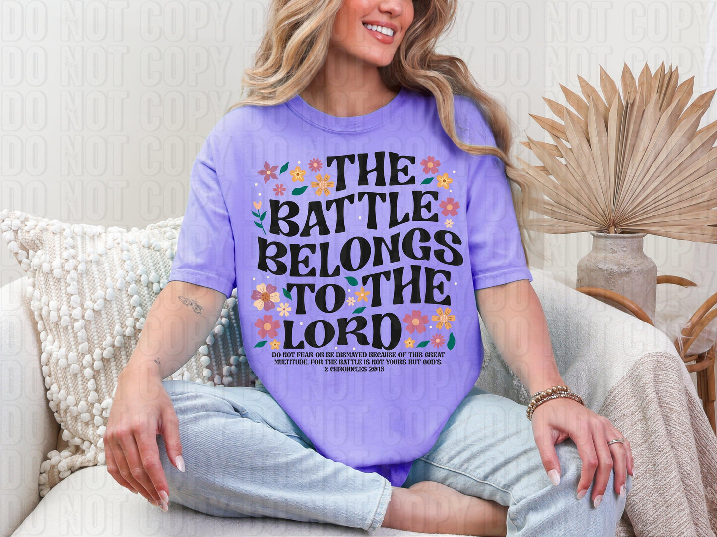 The Battle Belongs To The Lord DTF Transfer