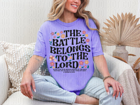 The Battle Belongs To The Lord DTF Transfer