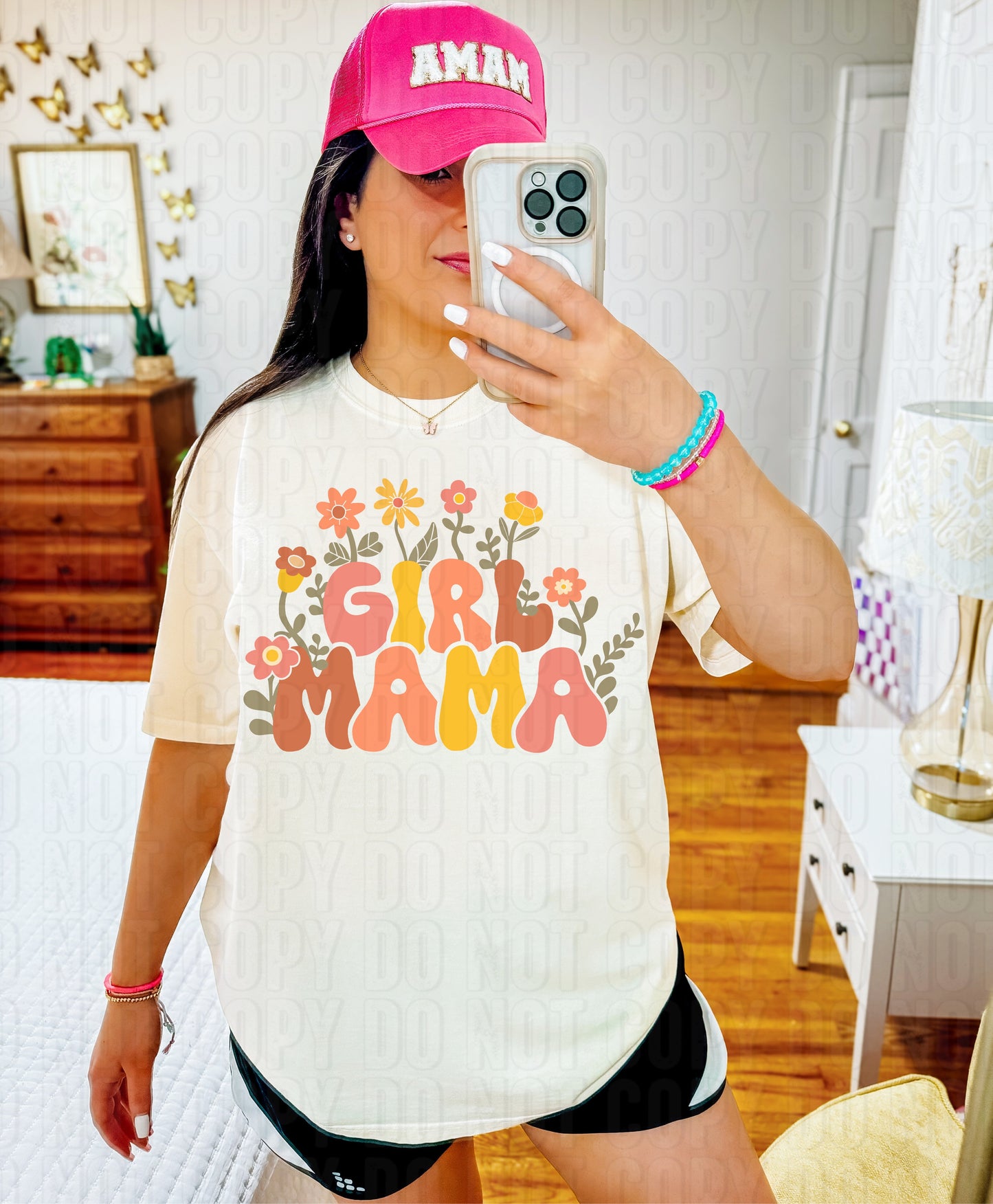 Girl Mama Floral DTF Transfer