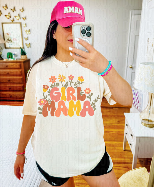 Girl Mama Floral DTF Transfer