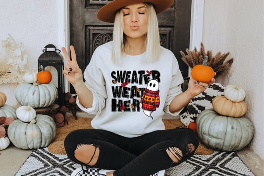 Sweater Weather Ghostie DTF Transfer