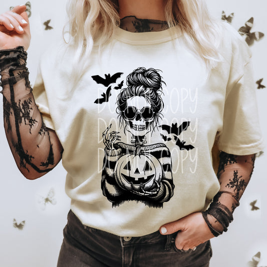 Halloween Girl Skeleton DTF Transfer