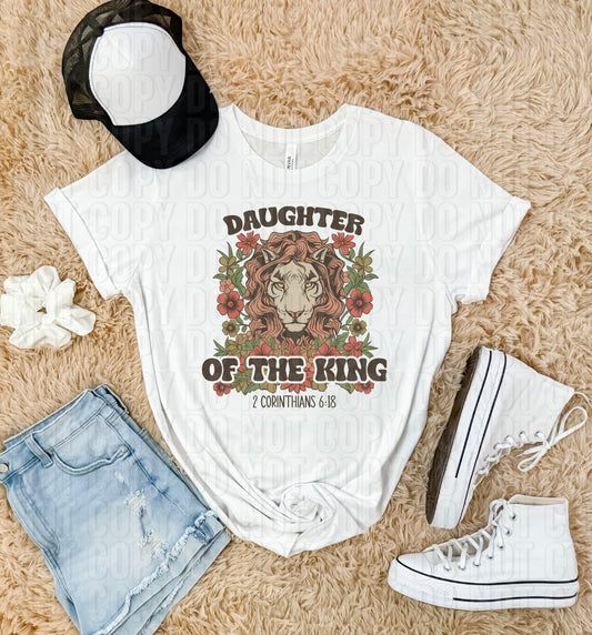 Daughter Of The King Floral DTF Transfer