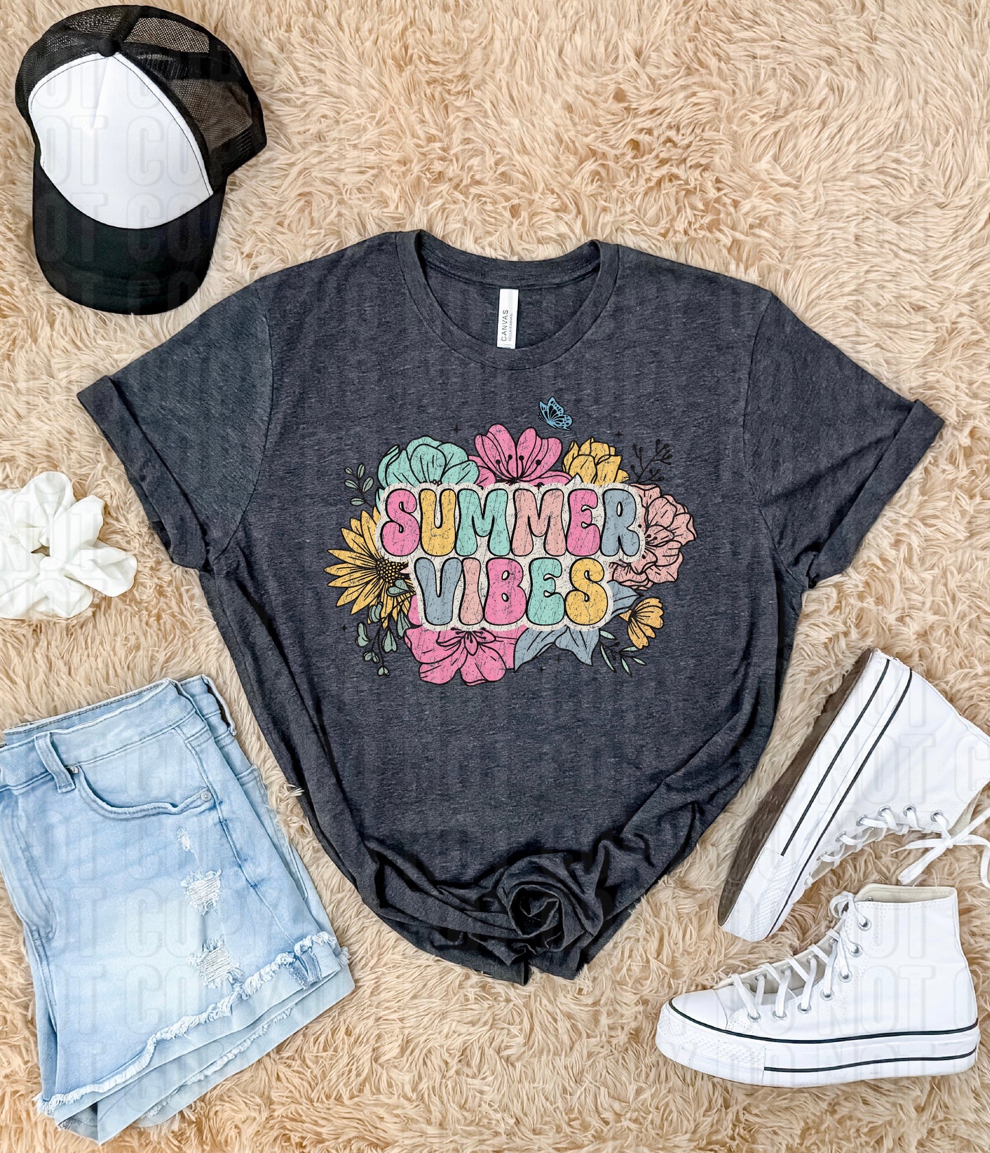 Summer Vibes Floral Bright DTF Transfer