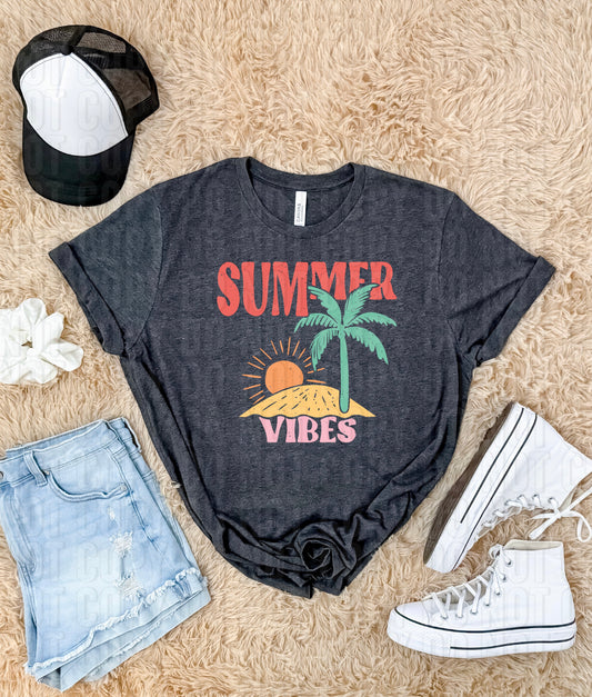 Summer Vibes Grunge DTF Transfer