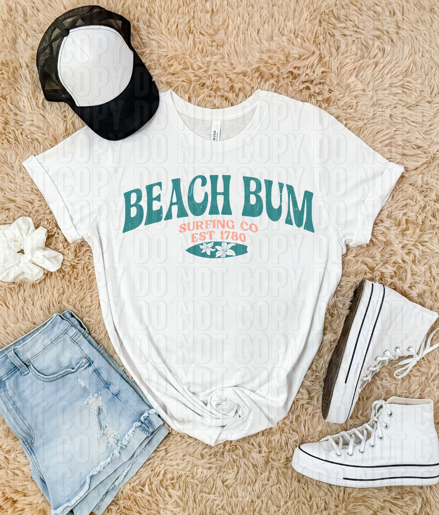 Beach Bum Grunge DTF Transfer