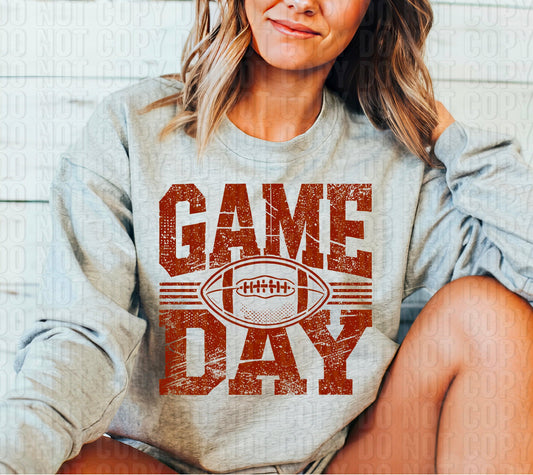 Game Day Football Grunge DTF Transfer