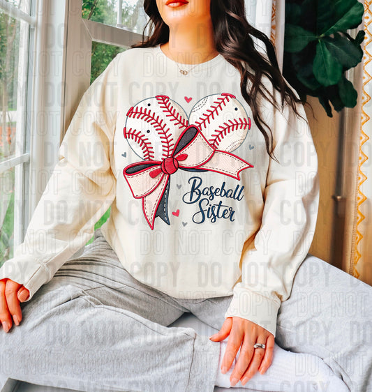Baseball Sister DTF Transfer