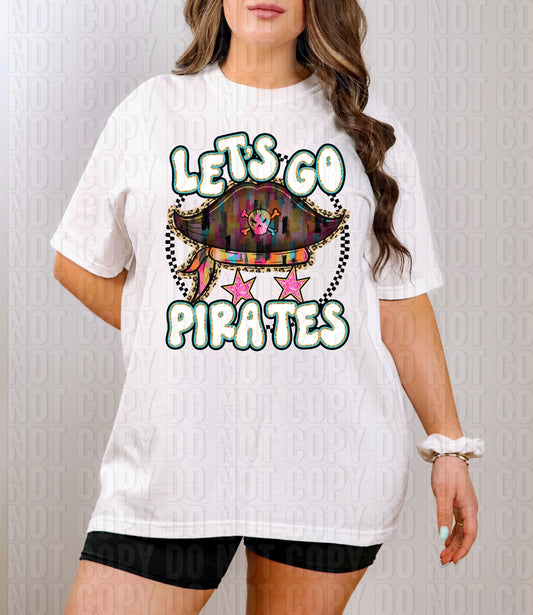 Let's Go Pirates 2 Mascot DTF Transfer