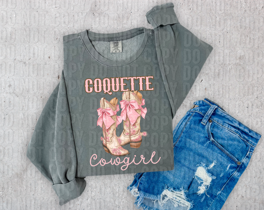 Coquette Cowgirl Pink DTF Transfer