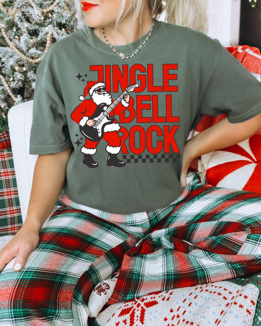 Jingle Bell Rock Checkers DTF Transfer