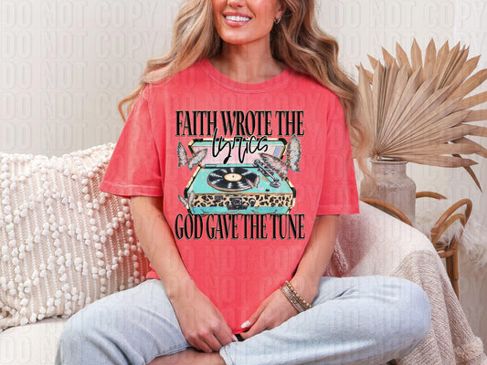 Faith Wrote The Lyrics DTF Transfer