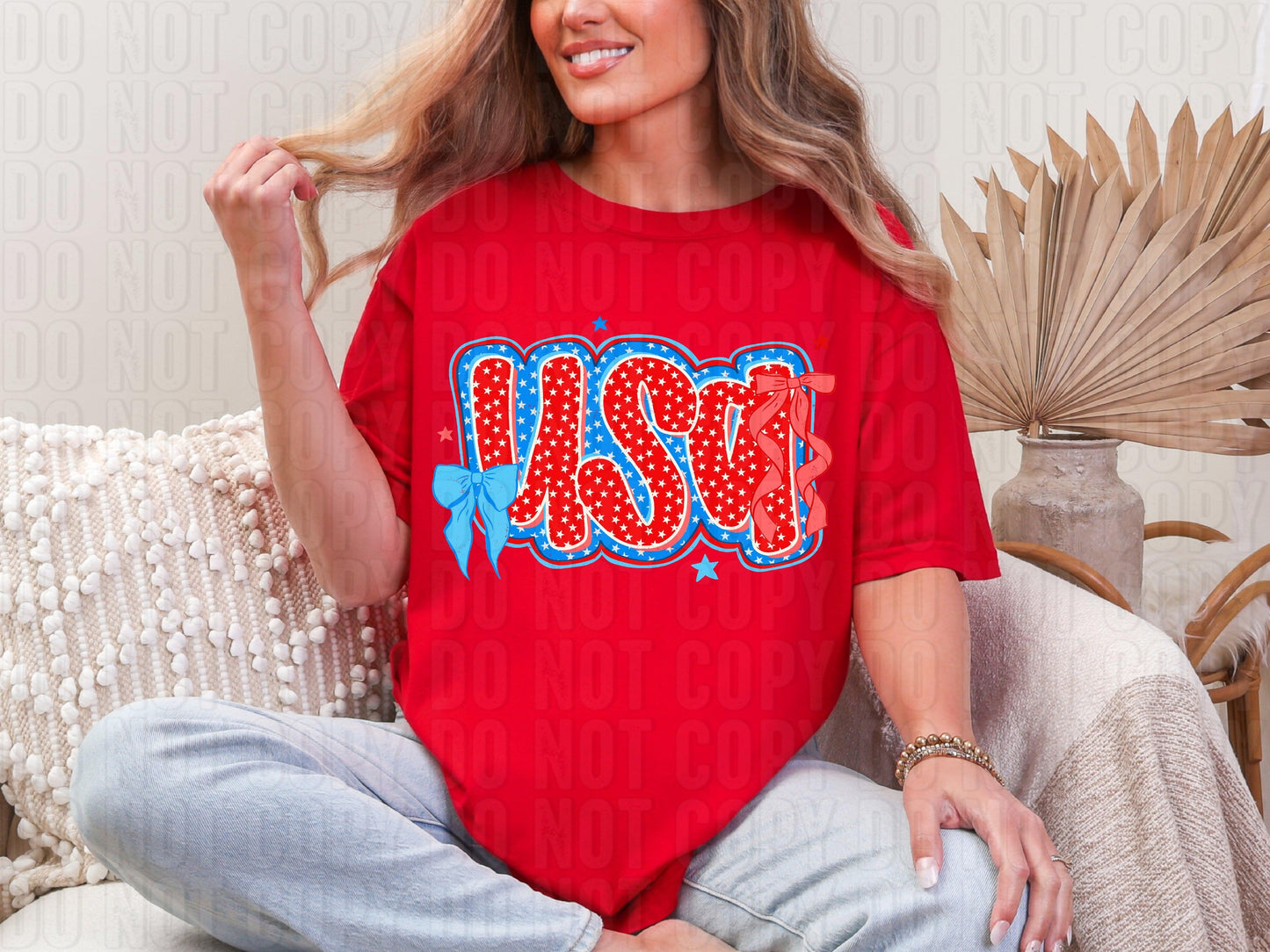 USA Coquette Stars DTF Transfer