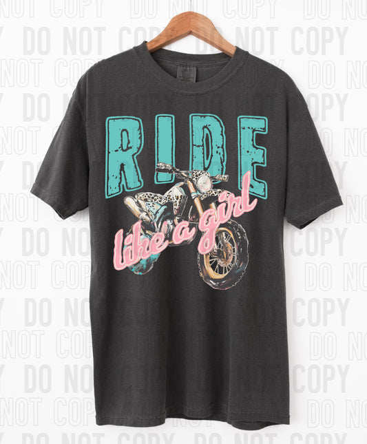 Ride Like A Girl DTF Transfer
