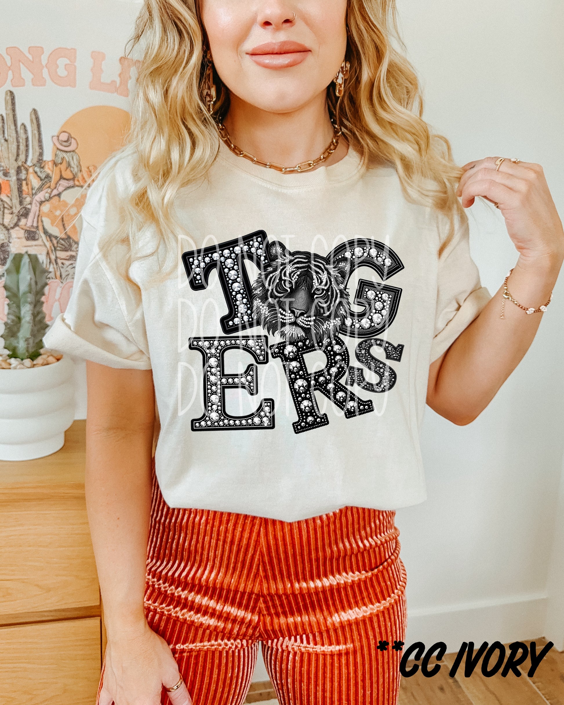 Rhinestone Spirit Mascots DTF Transfer