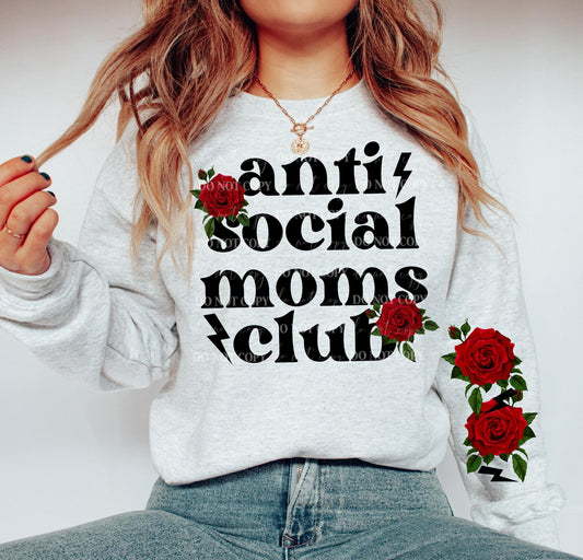 Anti Social Moms Club DTF Transfer