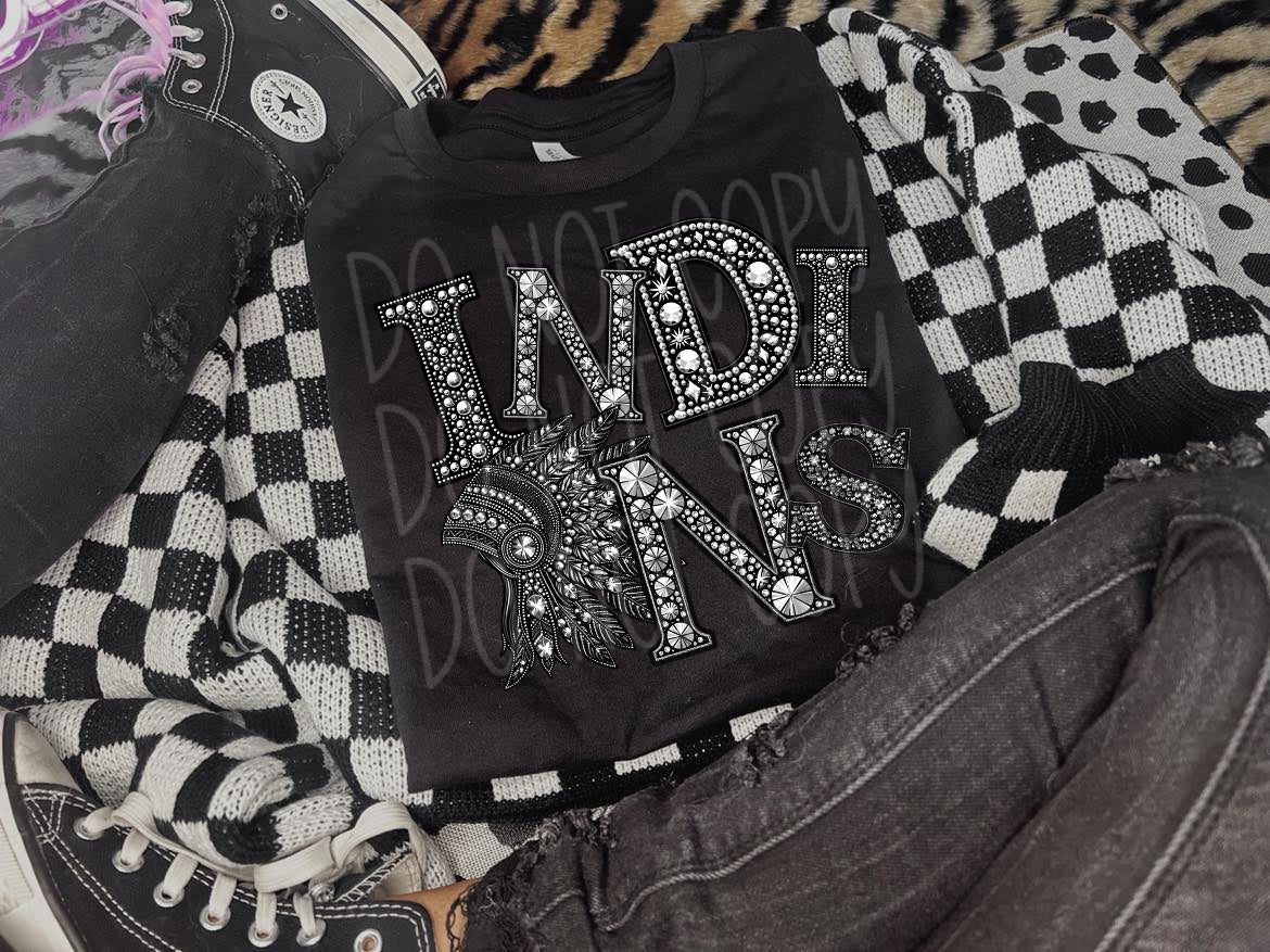 Rhinestone Spirit Mascots DTF Transfer