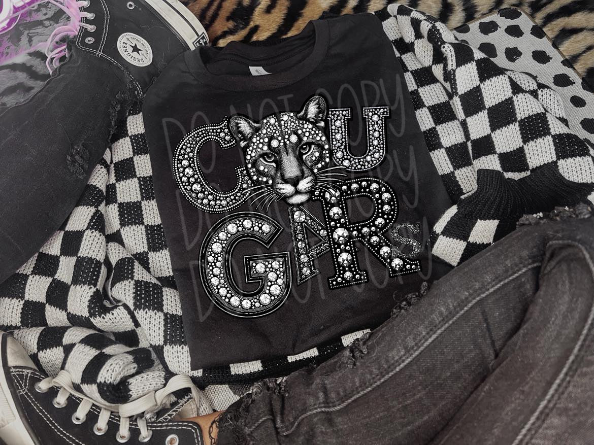 Rhinestone Spirit Mascots DTF Transfer